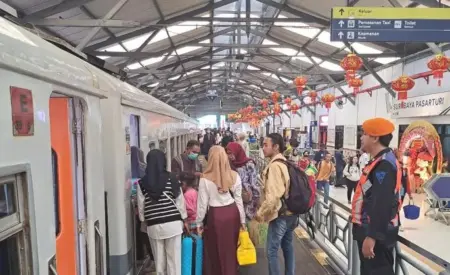 Gempa Pacitan, 5 Perjalanan Kereta Api Daop 8 Dihentikan Sementara Foto BeritaJatim.com