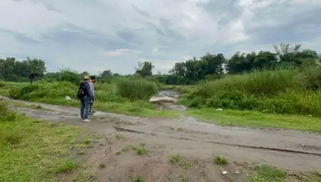 Bekas Galian C di Kutorejo Mojokerto Diduga Jadi Tempat Pembuangan Kotoran Babi Foto BeritaJatim.com
