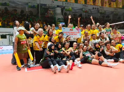 Dramatis! Gresik Petrokimia Tumbangkan Jakarta Livin Mandiri 3-2 Foto BeritaJatim.com