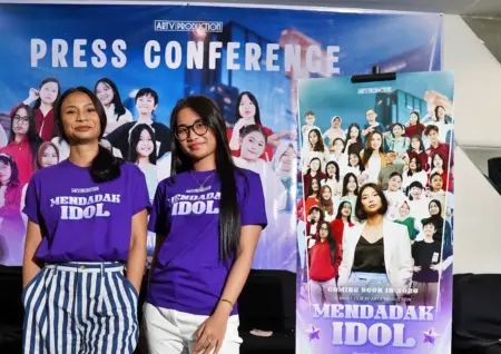 Agatha Stephanie Adu Akting dengan Artis Nasional Shareefa Daanish Foto BeritaJatim.com