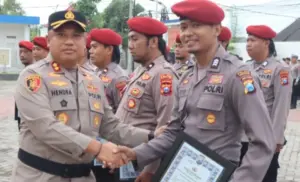 Berhasil Ungkap Kasus Curas, Kapolres Pamekasan Apresiasi 13 Personil Satreskrim Foto BeritaJatim.com