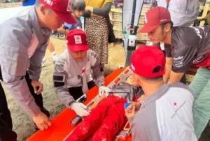 Menengok Kesiagaan KSR PMI Pamekasan pada Ajang BMX Malena Cup 1 2026 Foto BeritaJatim.com