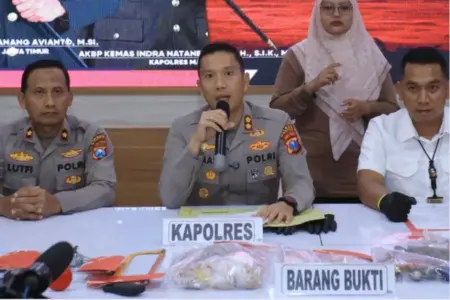 Polres Kabupaten Madiun Tangkap Oknum Polisi Terkait Sabu Foto BeritaJatim.com