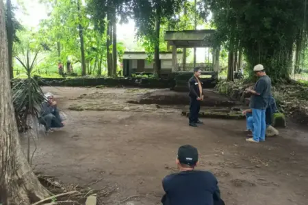 Situs Mejo Miring Blitar Akan Dipulihkan, Pelaku Siap Kembalikan Arca dan Batu Lingga Yoni Foto BeritaJatim.com