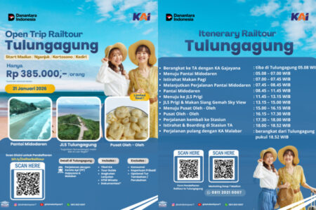 KAI Daop 7 Madiun Dorong Ekonomi Daerah Lewat Rail Tour Jawa Timur Paket Wisata Kota Sejuta Pantai Tulungagung Foto BeritaJatim.com