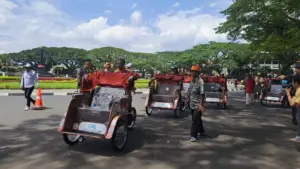 200 Becak Listrik Dari Presiden Prabowo di Kota Malang Akan Ditempatkan di Titik Wisata Foto BeritaJatim.com