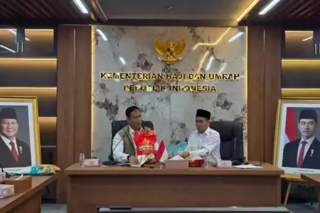 Kemenhaj Gandeng Bulog Ekspor 3.913 Ton Beras Lokal untuk Konsumsi Haji 2026 Foto BeritaJatim.com