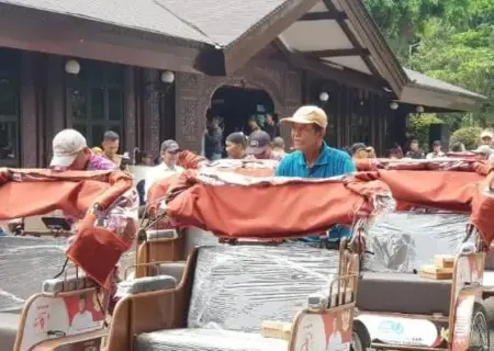 Presiden Prabowo Bantu 200 Becak Listrik di Kabupaten Malang Foto BeritaJatim.com