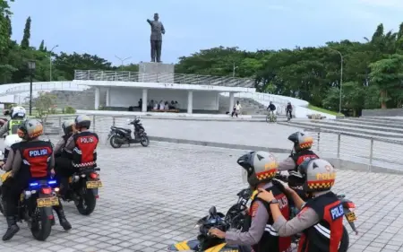 Polres Ngawi Gelar Patroli Rutin Antisipasi Balap Liar Selama Ramadan Foto BeritaJatim.com