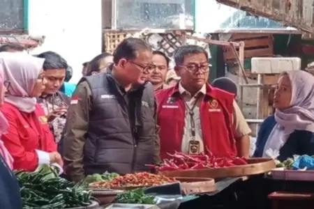 Satgas Pangan Polda Jatim Cek Kestabilan Harga Sembako Jelang Ramadhan Foto BeritaJatim.com