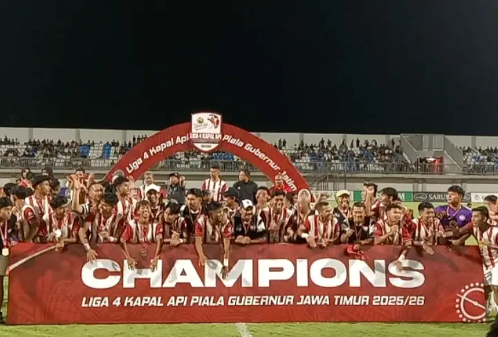 Persepam Pamekasan Juara Liga 4 Piala Gubernur Jatim 2025-2026 Foto BeritaJatim.com