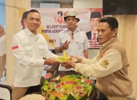 HUT ke-18 Gerindra, Seluruh PAC di Surabaya Tasyakuran Serentak Foto BeritaJatim.com