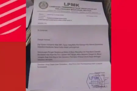 Viral Edaran LPMK Surabaya Minta Bantuan Hari Raya Lebaran ke Warga Foto BeritaJatim.com