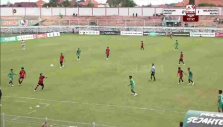 PS Mojokerto Putra Kembali Tergelincir, Takluk 1-2 dari Pasuruan United Foto BeritaJatim.com