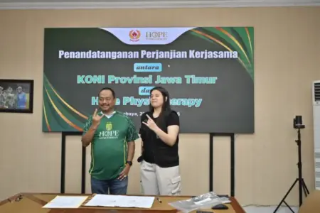 KONI Jatim Gandeng Hope Physiotherapy Optimalkan Performa Atlet Lewat Sport Science Foto BeritaJatim.com