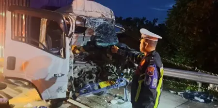 Mengantuk Jadi Penyebab Kecelakaan Maut di Tol Jombang-Mojokerto, 1 Korban Meninggal Foto BeritaJatim.com