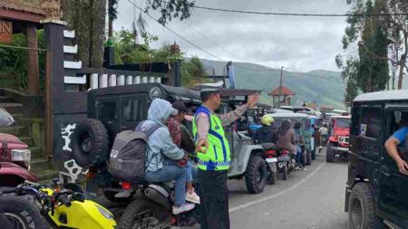 Ribuan Wisatawan Serbu Bromo via Gubugklakah Malang Foto BeritaJatim.com