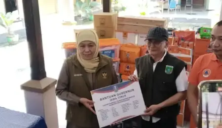Banjir Rendam Ribuan Hektare Sawah Pasuruan, Pemprov Jatim Siapkan Bantuan Benih untuk Petani Foto BeritaJatim.com