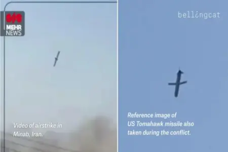 Rekaman Video Diduga Rudal Tomahawk AS Hantam Dekat Sekolah Iran, Tewaskan 175 Orang Foto BeritaJatim.com