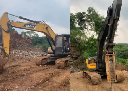 Barang Bukti Ekskavator Tambang Ilegal Pasuruan Misterius, Polres dan Polsek Berbeda Keterangan Foto BeritaJatim.com