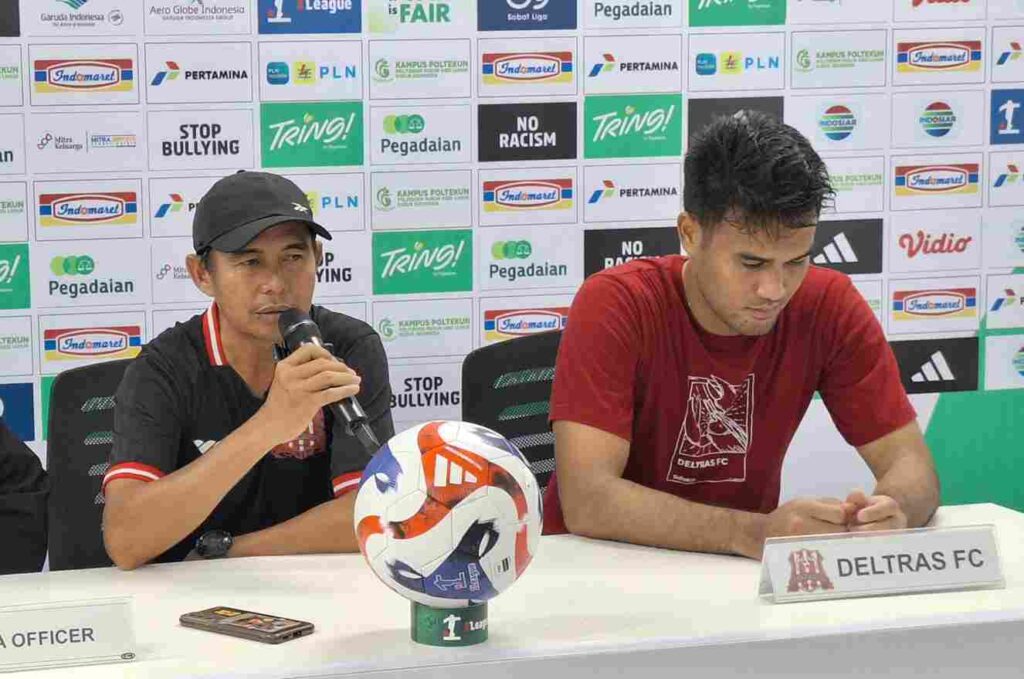 Brace Tengeg Bawa Deltras FC Taklukkan Persiku di Surajaya Foto BeritaJatim.com