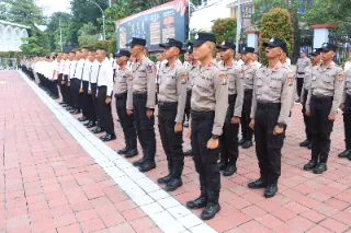 Polres Gresik Siaga Total Jelang May Day 2026 Foto BeritaJatim.com