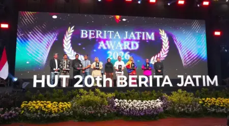 TTL Cetak Prestasi, Kampung Hidroponik Antarkan Raih Penghargaan TJSL DI HUT KE-20 Berita Jatim Group Foto BeritaJatim.com