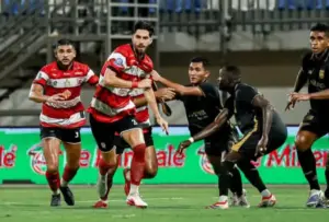 Madura United Kalah 1-3 dari Borneo, Kembali Gagal Raih Poin di Pamekasan Foto BeritaJatim.com