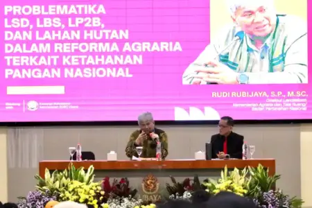FH Ubaya Bedah Persoalan Reforma Agraria dan Ketahanan Pangan Foto BeritaJatim.com