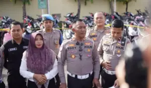 Terlibat Balap liar, 582 Unit Motor Diamankan di Mapolres Pamekasan Foto BeritaJatim.com