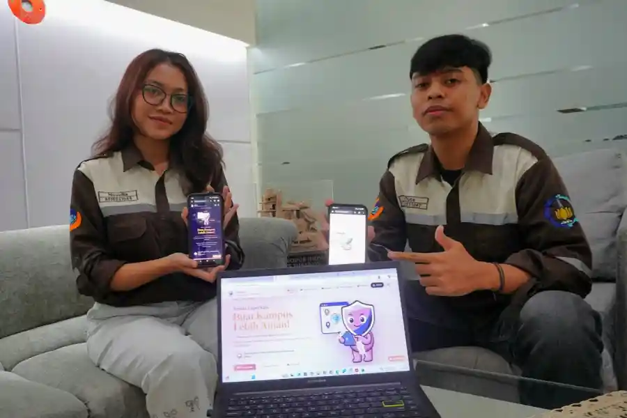 Mahasiswa ITS Tandai Sudut Kampus Rawan Pelecehan Asusila Pakai Alat Ini! Foto BeritaJatim.com