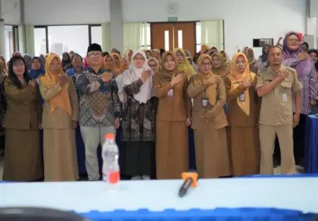 Perkuat Layanan Inklusi, Pemkot Kediri Gelar Bimtek Pendampingan ABK bagi Ratusan Pendidik TK dan PKB Foto BeritaJatim.com