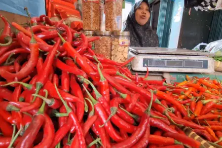Jelang Tiga Hari Besar Keagamaan, Harga Cabai dan Sayuran di Mojokerto Melonjak Foto BeritaJatim.com