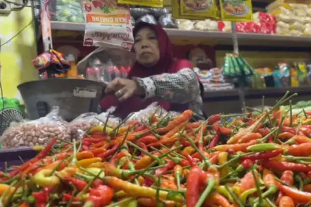 Harga Cabai di Lamongan Tembus Rp85 Ribu per Kilogram, Daya Beli Warga Menurun Foto BeritaJatim.com
