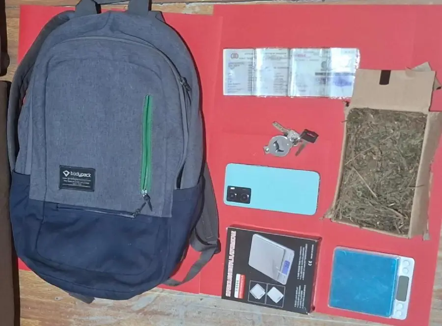 Satresnarkoba Polres Mojokerto Tangkap Pria Asal Malang, Hampir 100 Gram Ganja Diamankan Foto BeritaJatim.com