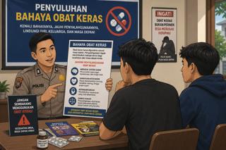 Sempat Diamankan Akibat Obat Keras, Dua Warga Surabaya Diberi Penyuluhan Usai Tunjukan Resep Dokter Foto BeritaJatim.com