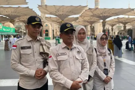 5 Pos Seksus Nabawi Siaga Amankan Jemaah, Siapkan Sandal Cadangan Foto BeritaJatim.com