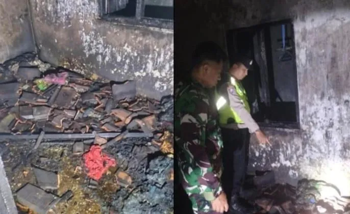 Rumah Warga Jonggrang Magetan Ludes Terbakar Akibat Lilin saat Listrik Padam Foto BeritaJatim.com