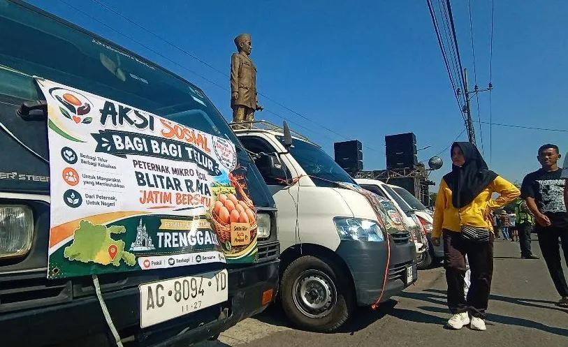 Harga Telur Anjlok dan Pakan Melambung, Peternak Blitar Putus Asa dan Pilih Membagikan Gratis ke Warga Foto BeritaJatim.com