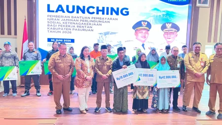 Pemkab Pasuruan Subsidi Iuran BPJS Ketenagakerjaan Bagi 33.500 Warga Rentan Foto BeritaJatim.com