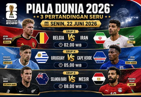 Uruguay Tertekan, Belgia Diunggulkan, Ini Prediksi 3 Laga Piala Dunia 22 Juni Foto BeritaJatim.com