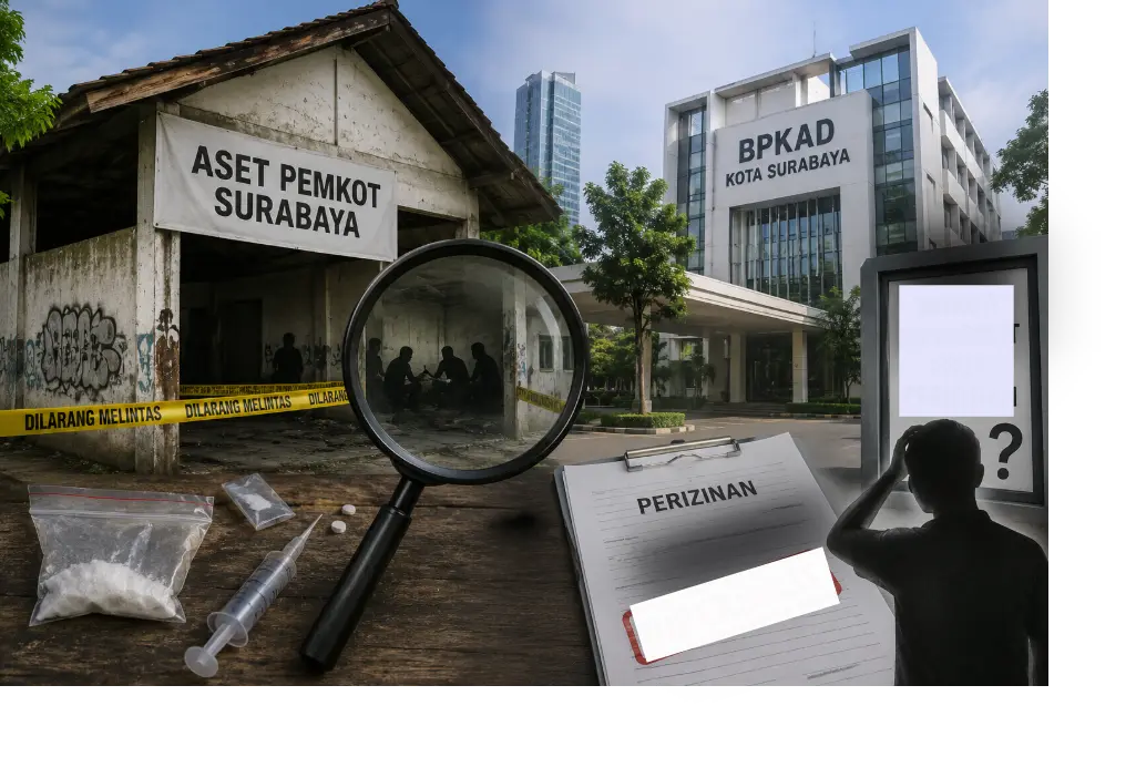 Aset Pemkot Surabaya Diduga Jadi Lokasi Aktivitas Narkoba, DPRD Semprot BPKAD Foto BeritaJatim.com
