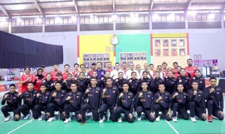 Tim Bulu Tangkis Indonesia Siap Tempur di Badminton Asia Junior Championships 2026 Foto BeritaJatim.com
