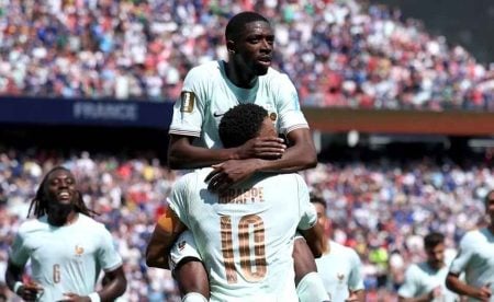 Ousmane Dembélé Catat Hat-trick Tercepat Kedua Sepanjang Sejarah Piala Dunia Foto BeritaJatim.com