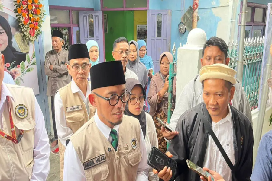 Wamenhaj Ke Rumah Pimred Posco Media Malang Sampaikan Duka dan Beri Dukungan Moril Foto BeritaJatim.com