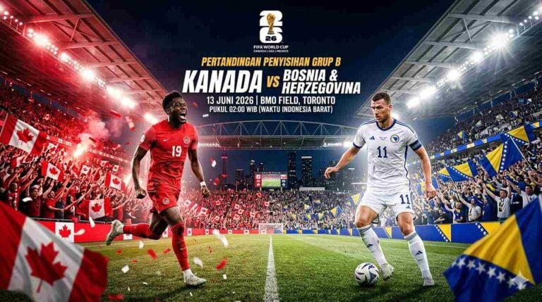 Preview Kanada vs Bosnia: Duel Krusial Pembuka Grup B Piala Dunia 2026 Foto BeritaJatim.com