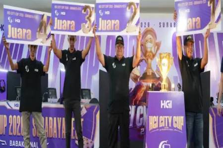 Dua Bulan Perjalanan Berakhir, Ateng Sopyan Nurdin Resmi Jadi Juara HGI City Cup 2026 Foto BeritaJatim.com