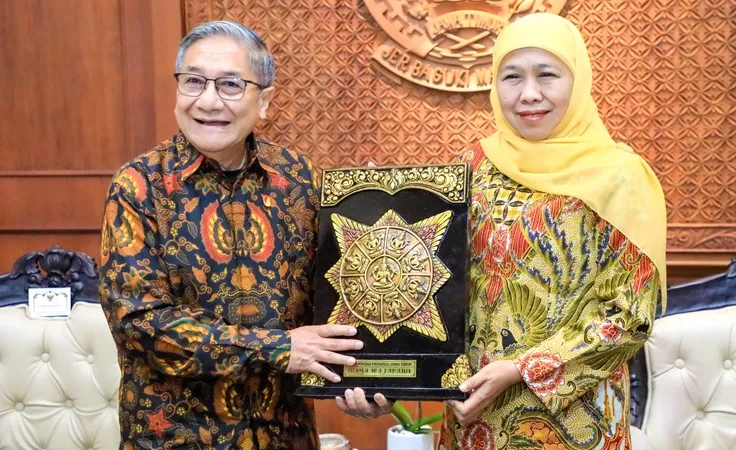 Gubernur Khofifah Dukung Pelestarian Situs Sejarah dan Wisata Edukasi Majapahit di Jawa Timur Foto BeritaJatim.com