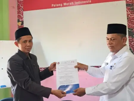 Tingkatkan Kualitas Kesehatan dan Kepekaan Sosial, MA MUBA Temen MoU Bersama PMI Pamekasan Foto BeritaJatim.com