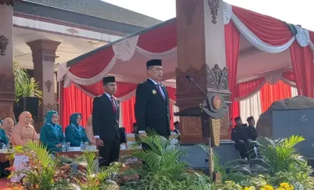 Hari Lahir Pancasila 2026, Bupati Madiun Serukan Gotong Royong Jaga Persatuan Bangsa Foto BeritaJatim.com